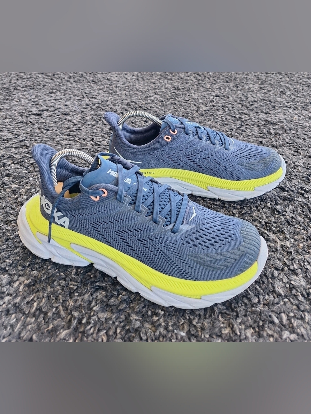 Hoka Clifton Edge Moonlit Ocean Navy Blue Sneakers Shoes Women Size 6.5 - Picture 3 of 12